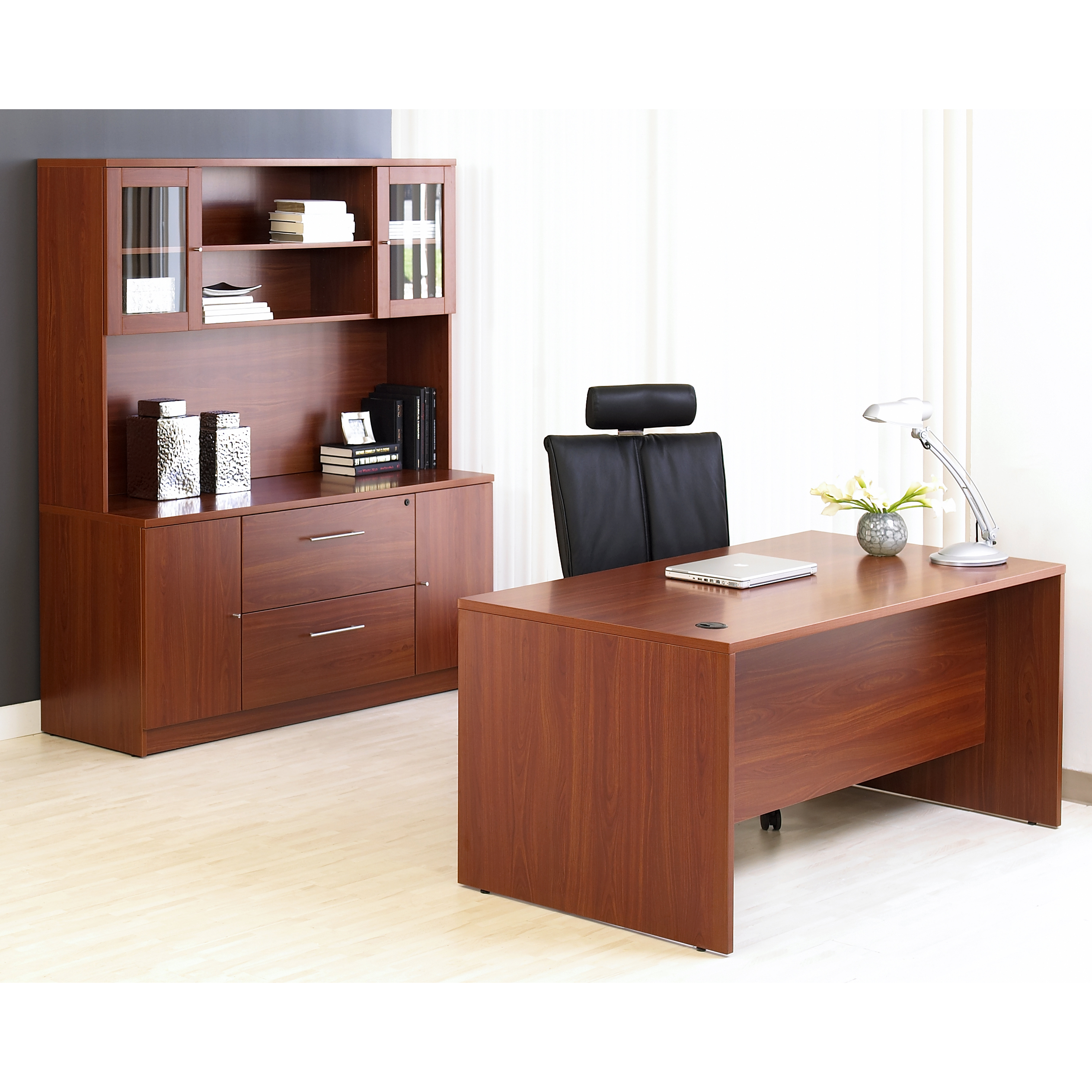 Unique Furniture 100 Collection 4 Piece Desk Office Suite & Reviews
